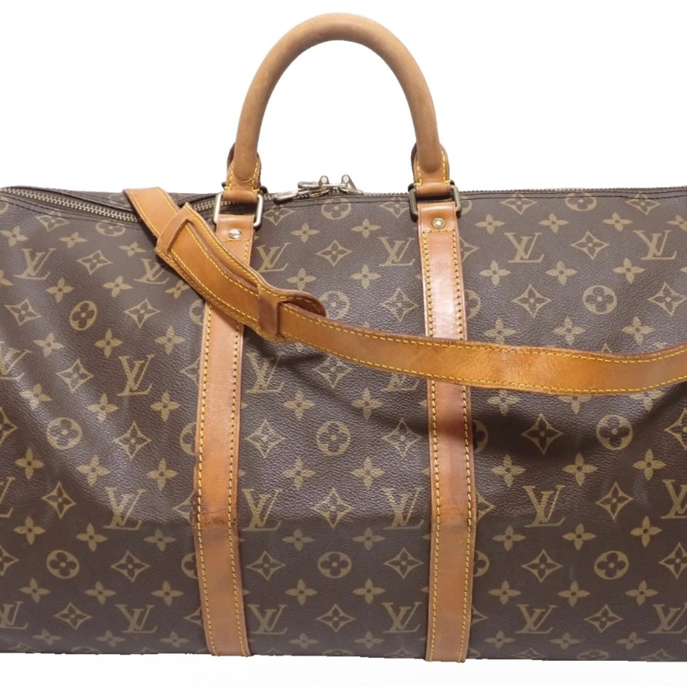 Authentic Vintage Louis Vuitton Monogram Keepall 50 Bandouliere Bag M41416 VI871